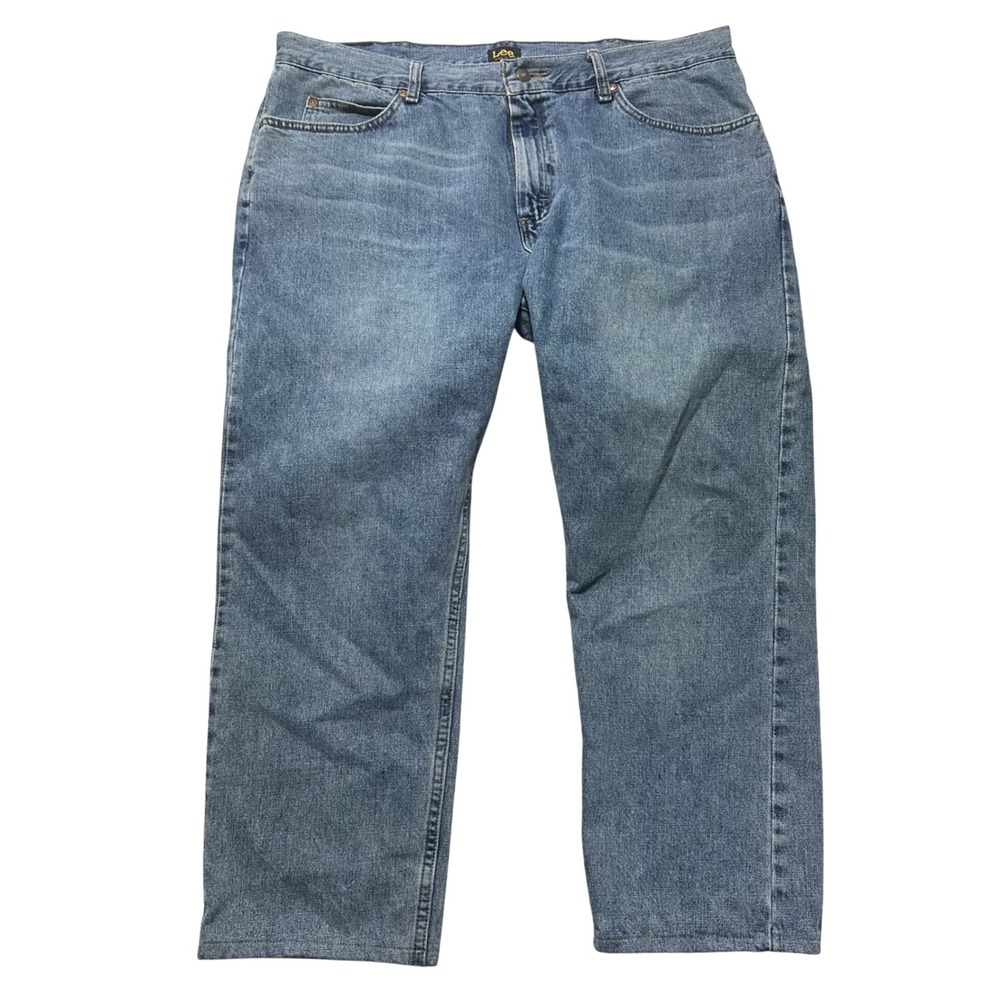 Lee Regular Fit Straight Leg Blue Denim Jeans‎ Men's Size 40x29